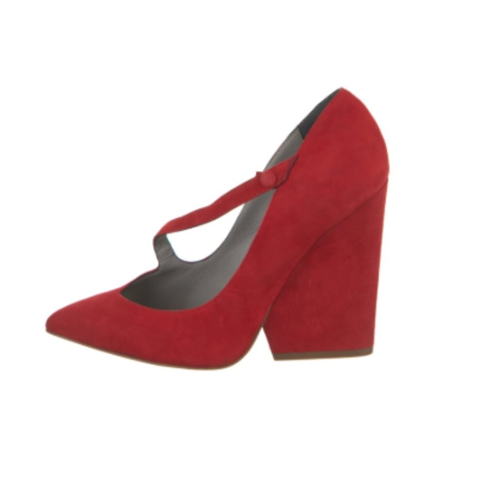 Monika Chiang Suede T-Strap Pumps - US 6 | IT 36